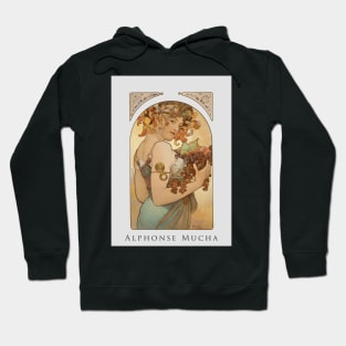 Alphonse Mucha - Fruit - Painter Hoodie